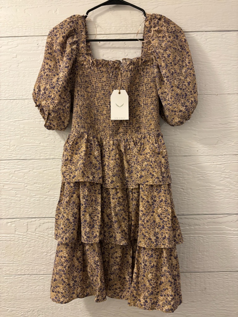 FREE THE ROSES RUFFLED MINI DRESS